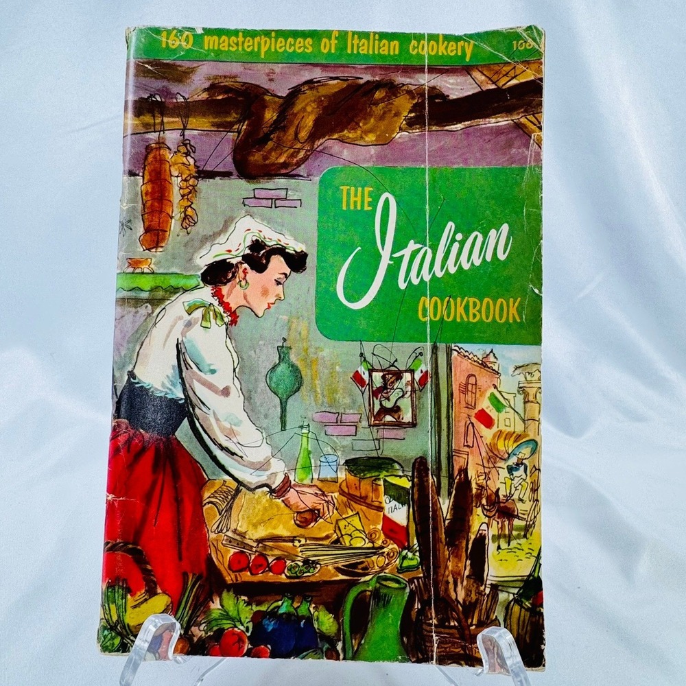 Vintage Ephemera MCM Italian Cookbook Culinary Arts Institute 1970 160 Recipes
